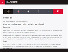 Tablet Screenshot of killthebeat.com